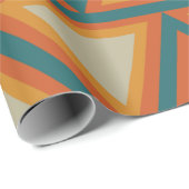 Papier Cadeau Triangles Géométriques Colorés (Coin rond)
