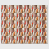 Papier Cadeau Triangles géométriques modernes, beige, brun, (Plat)