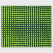 Papier Cadeau Triangles - Martian Green sur Dark Green (Plat)