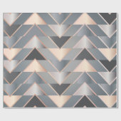 Papier Cadeau Triangles Modernes (Plat)