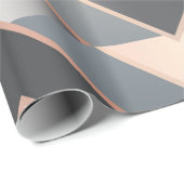 Papier Cadeau Triangles Modernes (Coin rond)