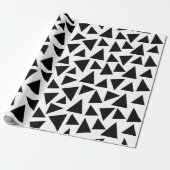 Papier Cadeau Triangles noirs (Déroulé)