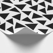 Papier Cadeau Triangles noirs (Coin)