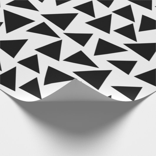 Papier Cadeau Triangles noirs (Coin)