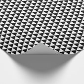 Papier Cadeau Triangles noirs et blancs (Coin)