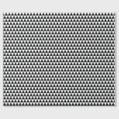 Papier Cadeau Triangles noirs et blancs (Plat)
