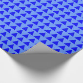 Papier Cadeau Triangles - Nuances de bleu (Coin)