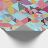 Papier Cadeau Triangles, pétales et quartiers (Coin)