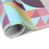 Papier Cadeau Triangles, pétales et quartiers (Coin rond)