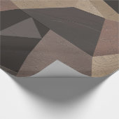 Papier Cadeau Triangles polygonaux géométriques imprimés couleur (Coin)