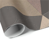 Papier Cadeau Triangles polygonaux géométriques imprimés couleur (Coin rond)