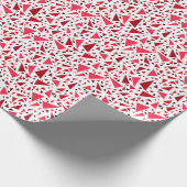 Papier Cadeau triangles rouges pourpre sur arrière - plan rétro (Coin)