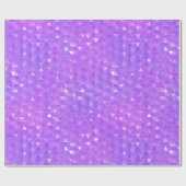 Papier Cadeau Triangles Tendance violet rose (Plat)