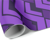 Papier Cadeau Triangles violet noir minimaliste Motif (Coin rond)