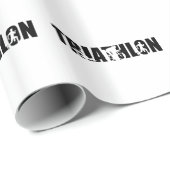 Papier Cadeau Triathlon (Coin rond)