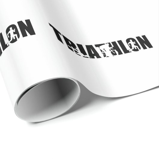 Papier Cadeau Triathlon (Coin rond)