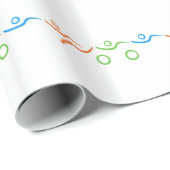 Papier Cadeau Triathlon cool et design unique (Coin rond)