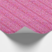 Papier Cadeau Tribal Batik - tons rose et bordeaux (Coin)