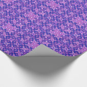 Papier Cadeau Tribal Batik - tons violets (Coin)