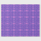 Papier Cadeau Tribal Batik - tons violets (Plat)