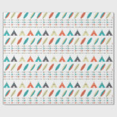 Papier Cadeau - Tribal Teepee (Plat)