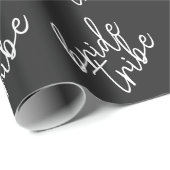 Papier Cadeau Tribu de la mariée | Réception de mariage moderne (Coin rond)