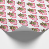 Papier Cadeau Tricératops romantiques à moi (Coin)