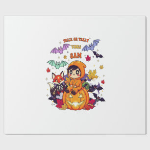 Papier Cadeau Trick or Treat Halloween Mignon