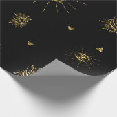 Papier Cadeau Trick ou traitement céleste de l'oeil noir d'or ef (Coin)