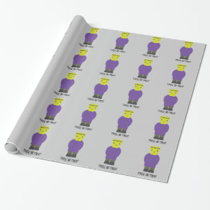 Papier Cadeau Trick ou traitement - Cute Frankenstein