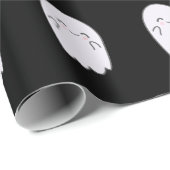 Papier Cadeau Trick ou traitement du fantôme mignon (Coin rond)