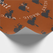 Papier Cadeau Trick sorcier ou traiter le Motif grunge d'Hallowe (Coin)