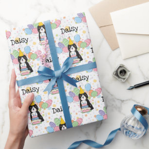 Papier Cadeau Tricolor Tibétain Terrier Chien Anniversaire