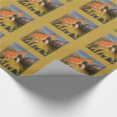 Papier Cadeau Trio d'art africain (Coin)