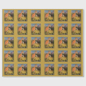 Papier Cadeau Trio d'art africain (Plat)