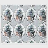 Papier Cadeau Trio de canicules Noël (Plat)