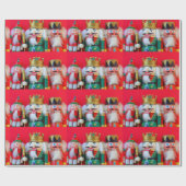 Papier Cadeau Trio de Nutcracker (Plat)