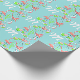 Papier cadeau trio Flamingo Fandango