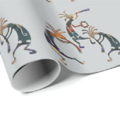 Papier Cadeau Trio musicien KOKOPELLI + vos idées (Coin rond)