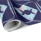 Papier Cadeau Triple Lune Opale (Coin rond)