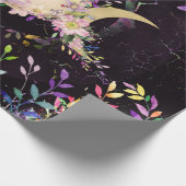 Papier Cadeau Triple Lune - Triple Déesse - Aquarelle (Coin)