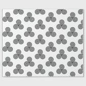 Papier Cadeau Triple spirale noire Thunder_Cove (Plat)