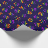 Papier Cadeau Trippy Snowflakes (Coin)