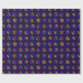 Papier Cadeau Trippy Snowflakes (Plat)