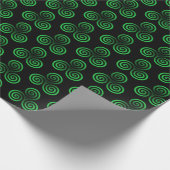 Papier Cadeau Triskele céleste vert (Coin)