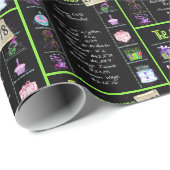 Papier Cadeau Trivia de l'année d'anniversaire 1978 (Coin rond)