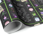 Papier Cadeau Trivia de l'année d'anniversaire 1993 (Coin rond)