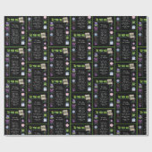 Papier Cadeau Trivia de l'année d'anniversaire 1994 (Plat)