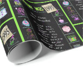 Papier Cadeau Trivia de l'année d'anniversaire 1995 (Coin rond)