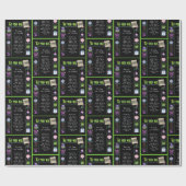 Papier Cadeau Trivia de l'année d'anniversaire 1999 (Plat)